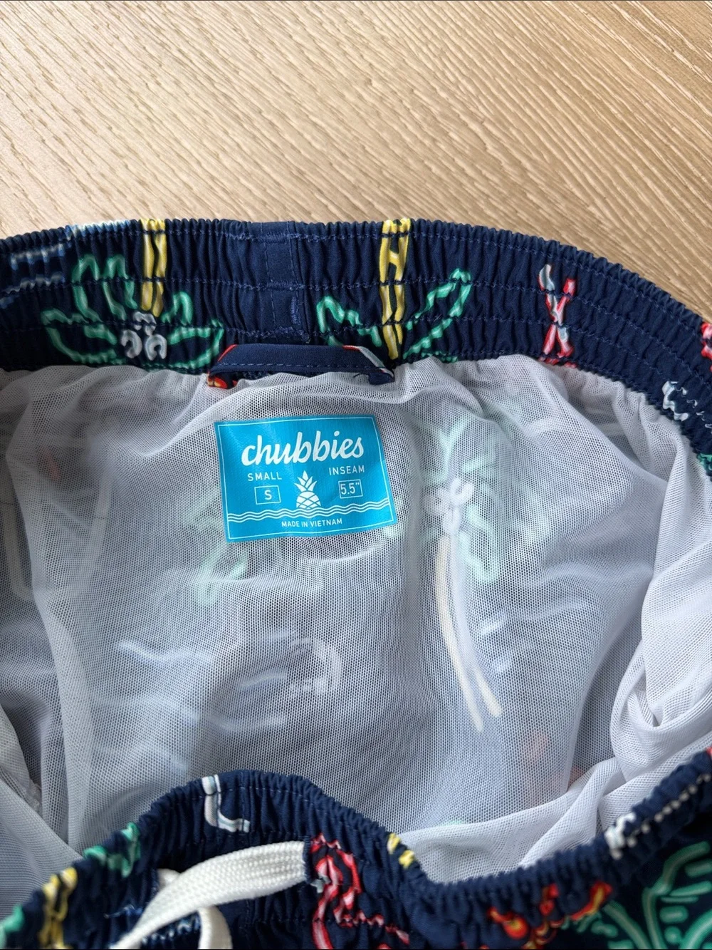 chubbies navy trunks